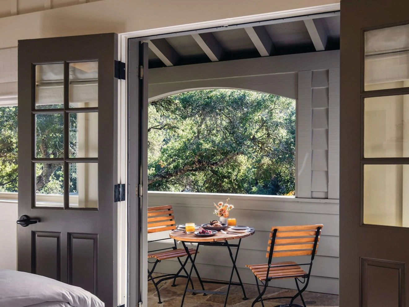 Rooms at Meadowood in Napa offer seclusion among the trees PHOTO COURTESY OF BRANDS