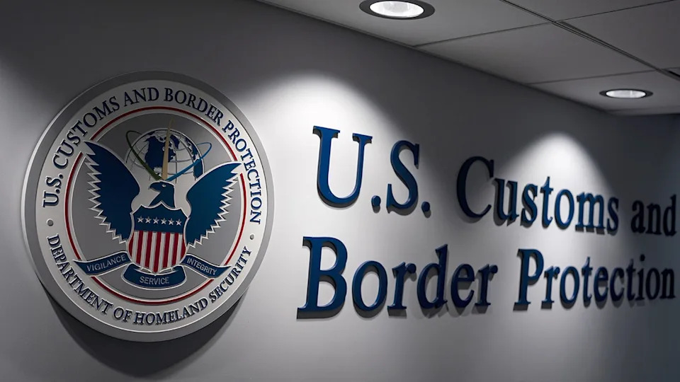 US Customs and Border Protection headquarters building with CBP sign in Washington, D.C.