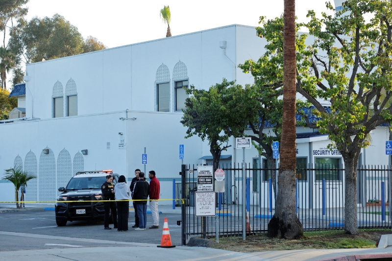 ‘Anti-Islamic writings’ found in car of California mosque shooting suspects, official says
