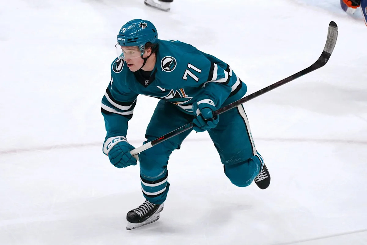 San Jose Sharks' Macklin Celebrini Not Voted a Finalist for the Hart Trophy