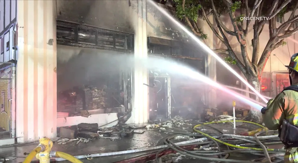 By 6 a.m., crews had contained the blaze. No injuries were immediately reported.