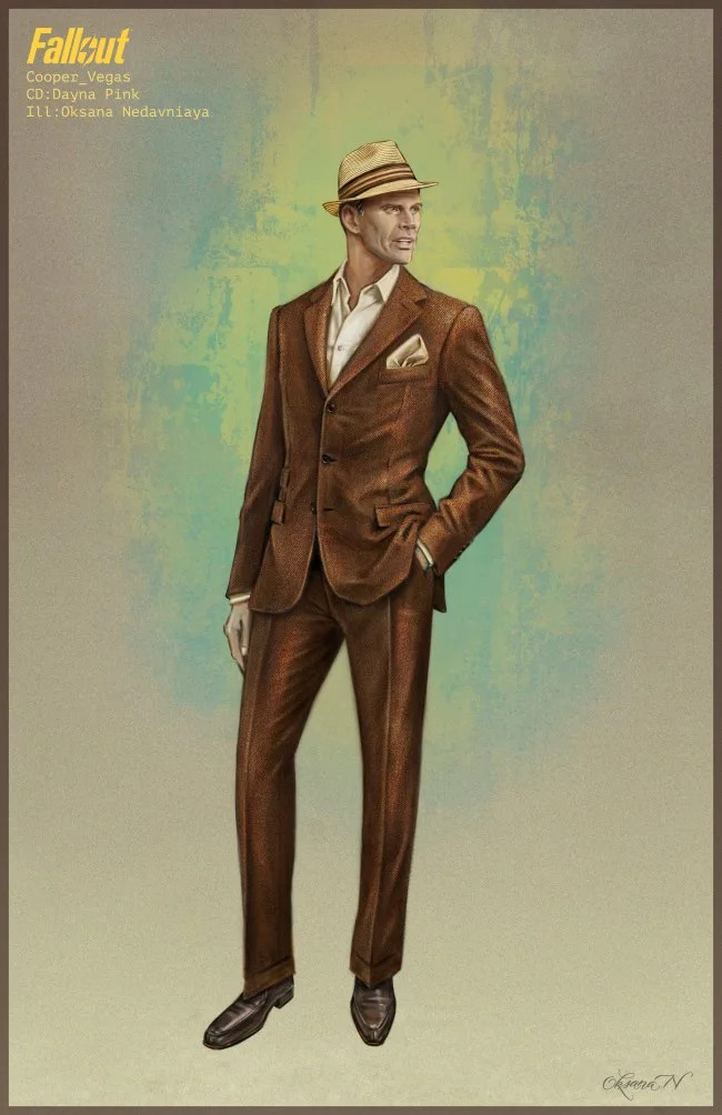 Coop Fallout Costume Sketch