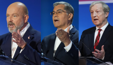 Candidates for California governor tangle in testy debate with mail voting already underway