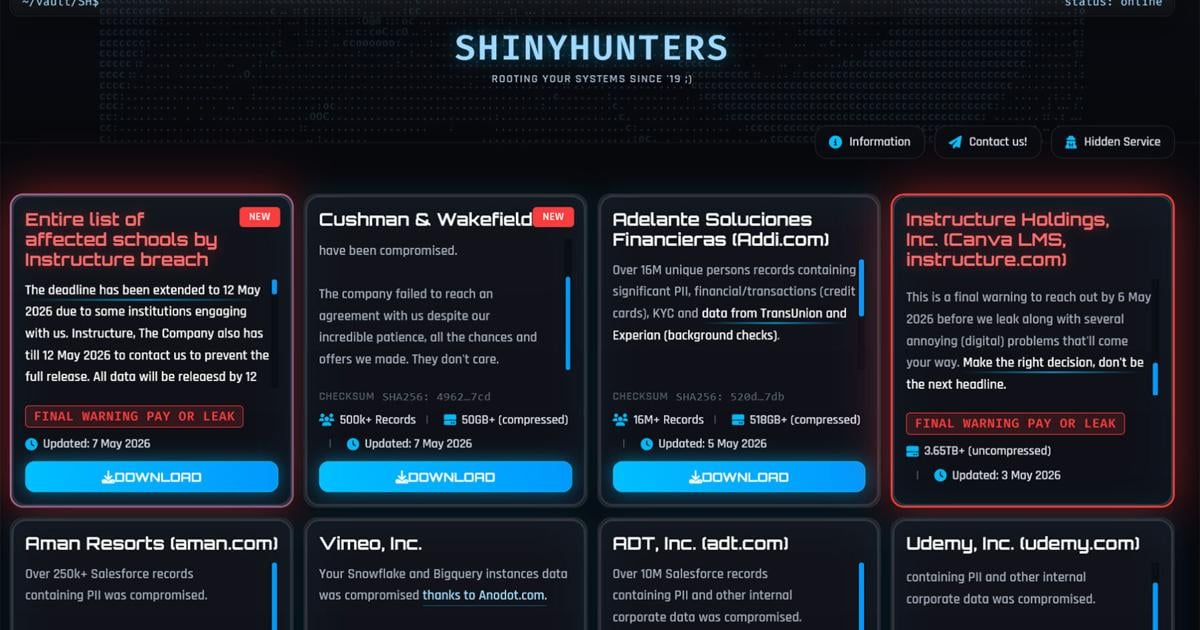 Cybercrime group ShinyHunters seizes UC Berkeley Canvas in nationwide attack, 600K student, staff records at risk | Campus