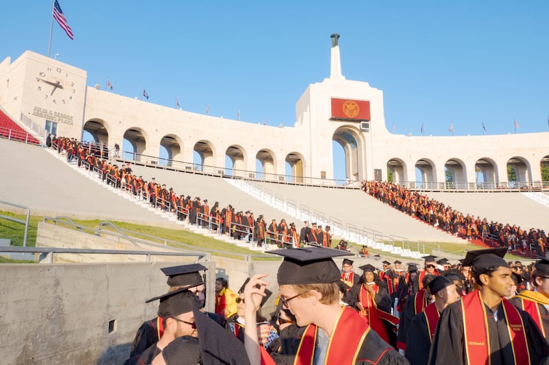 Graduate students walking