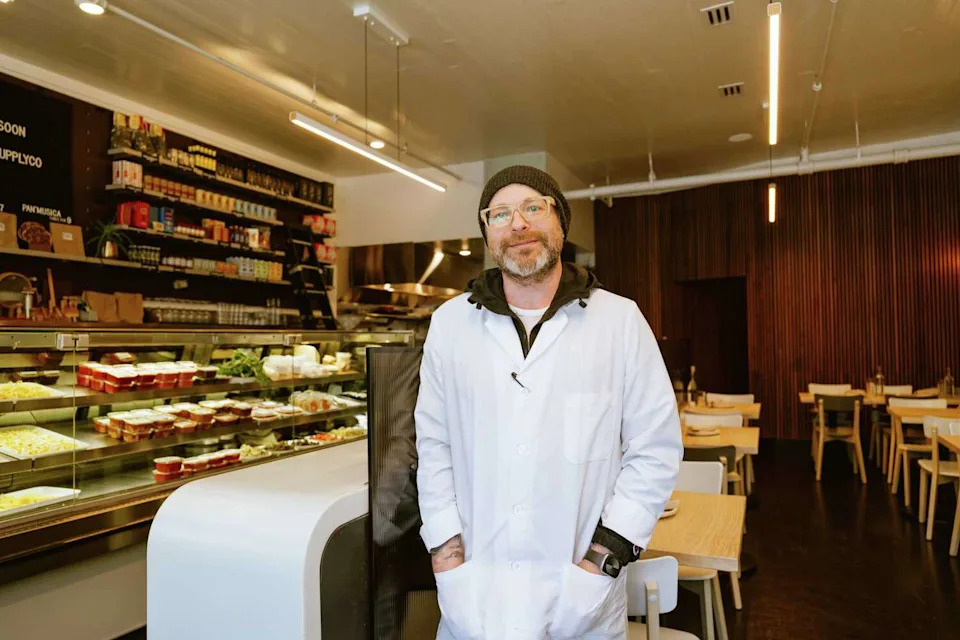 Chef Anthony Strong, poses for a portrait at Pasta Supply Co. on Clement street in San Francisco, Calif., on Mar. 20th, 2023. Zendaya visited Green Apple Books, Foggy Notion and Pasta Supply Co. during a low-key afternoon on San Francisco's Clement Street on Wednesday, May 27, 2026. (Felix Uribe/Special to The Chronicle)