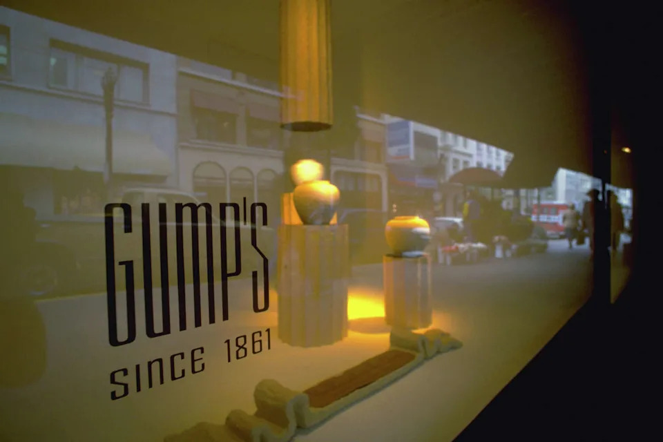 Signage for Gump's in San Francisco's Union Square. (Robert Holmes/Getty)