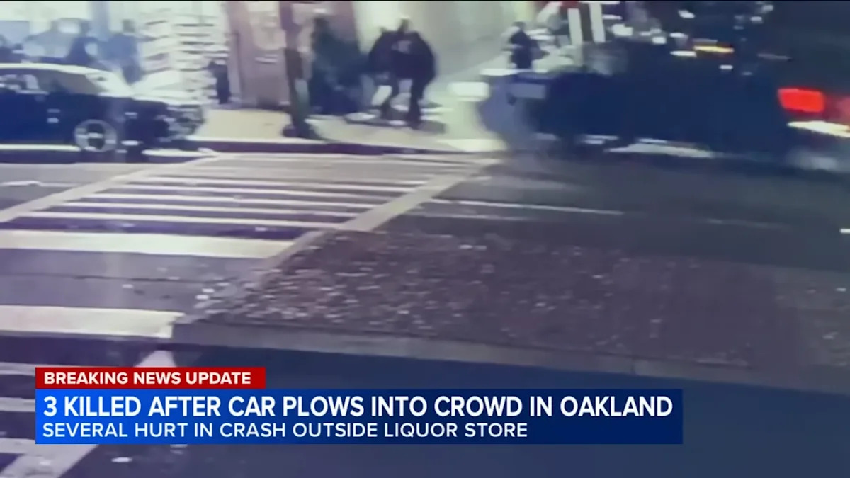 Teen Driver Arrested After Car Plows Into Crowd Outside East Oakland Liquor Store, Killing 3