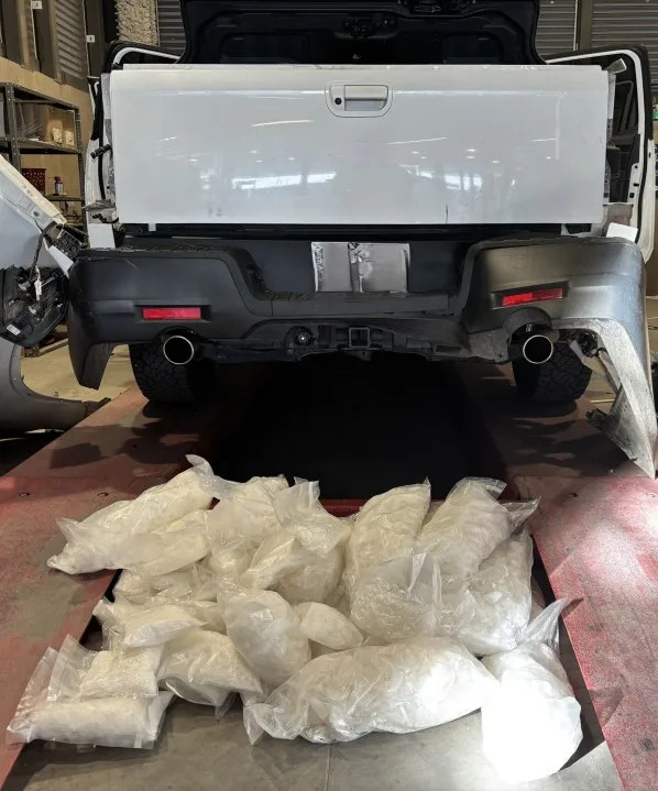 163 pounds of methamphetamine was seized at the California-Mexico border in San Diego, U.S. Customs and Border Protection announced on May 22, 2026. (U.S. Customs and Border Protection)