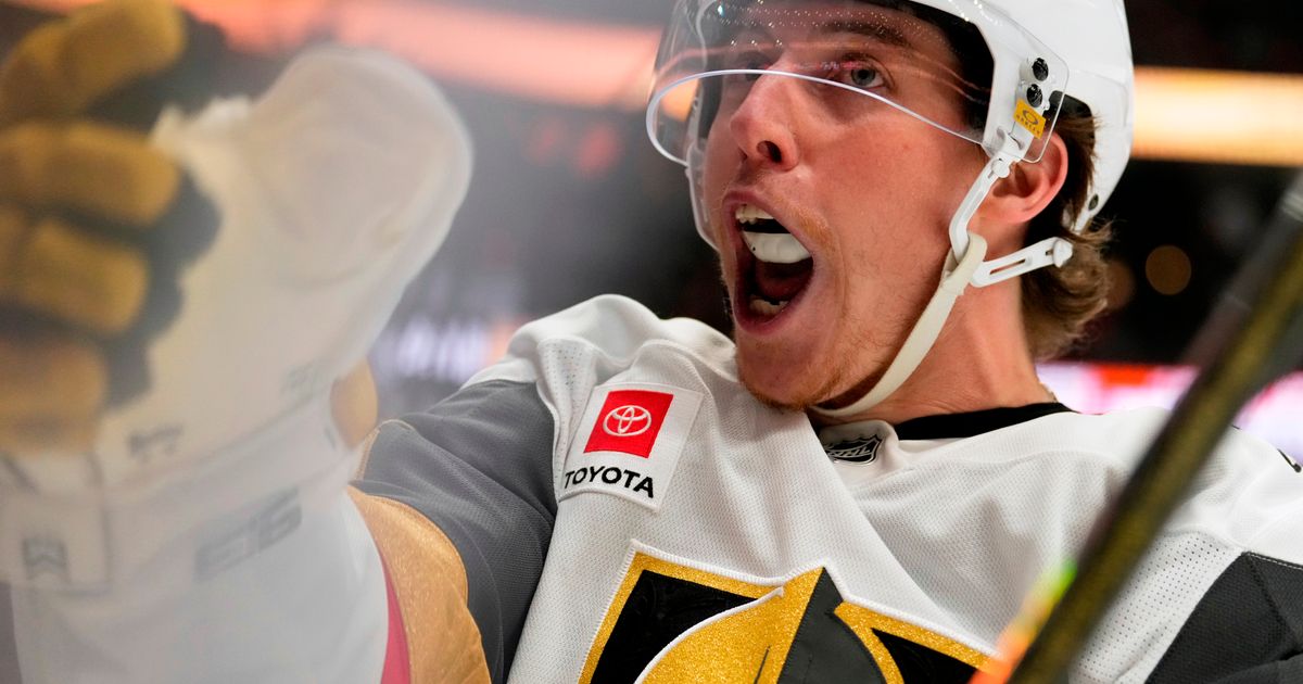 Marner's first playoff hat trick propels Golden Knights to 6-2 rout of Ducks and 2-1 series lead :: WRAL.com