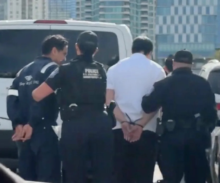 Passengers aboard a Disney cruise ship docked in San Diego watched as employees were arrested. Dharmi Mehta