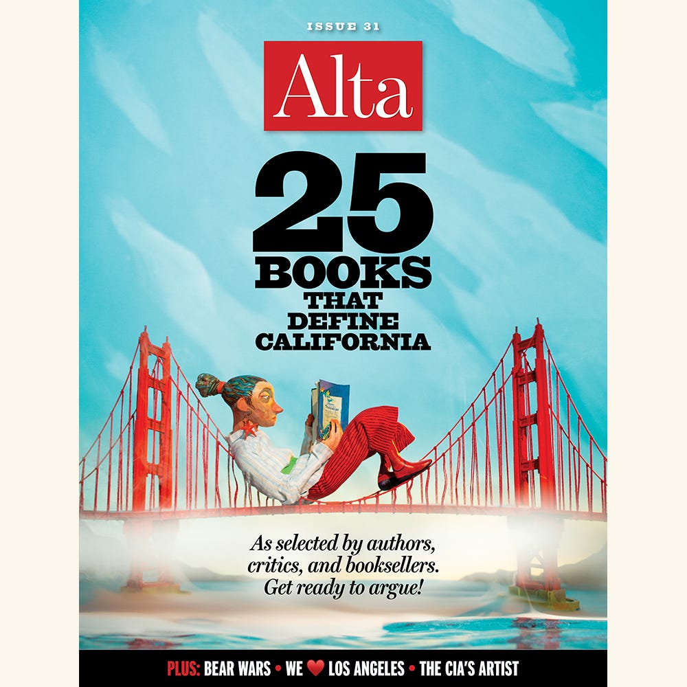 alta, issue 31 cover, 25 books that define california