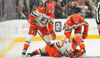 Vegas' Brayden McNabb suspended for Game 6 for late hit that injured Anaheim's Ryan Poehling