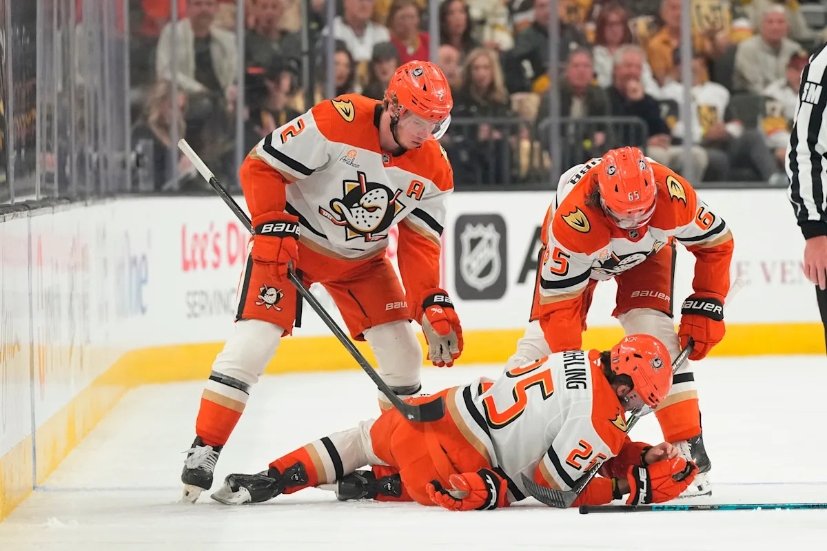 Vegas' Brayden McNabb suspended for Game 6 for late hit that injured Anaheim's Ryan Poehling