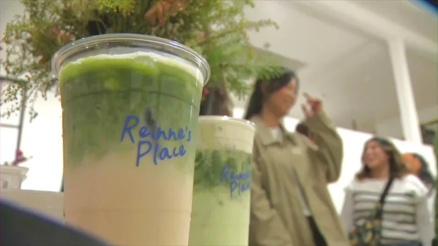 Reinne's Place is a coffee shop in Long Beach serving classic coffee and drinks that feature Vietnamese and Filipino ingredients. (KTLA)