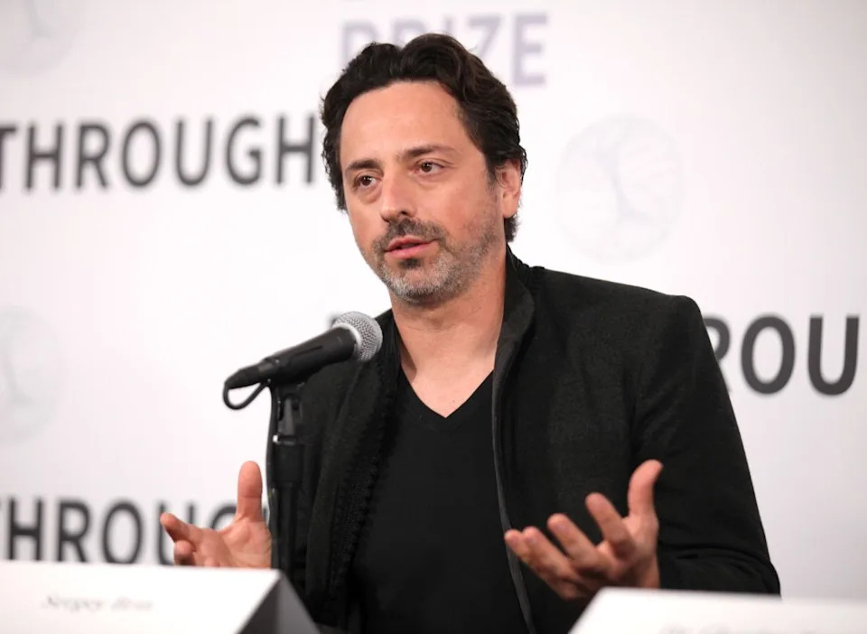 Google co-founder Sergey Brin is pictured here in 2019. Getty Images for Breakthrough Prize