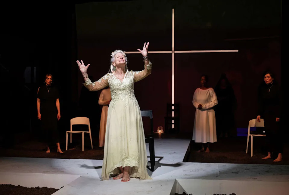 Angelina Fiordellisi as Maria Josefa in "The House of Bernarda Alba." (Ben Krantz/Oakland Theater Project)