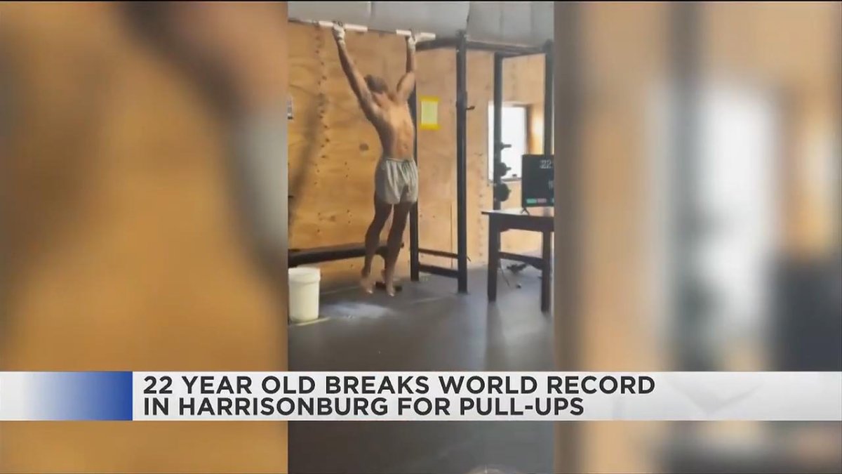 Watch: California man does 12,412 pull-ups in 24 hours