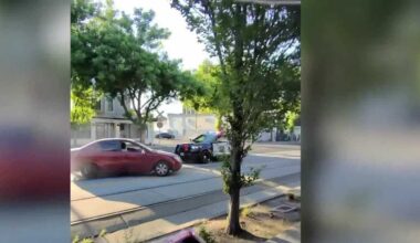 Sacramento police officer taken to hospital after pursuit suspect hits patrol vehicle