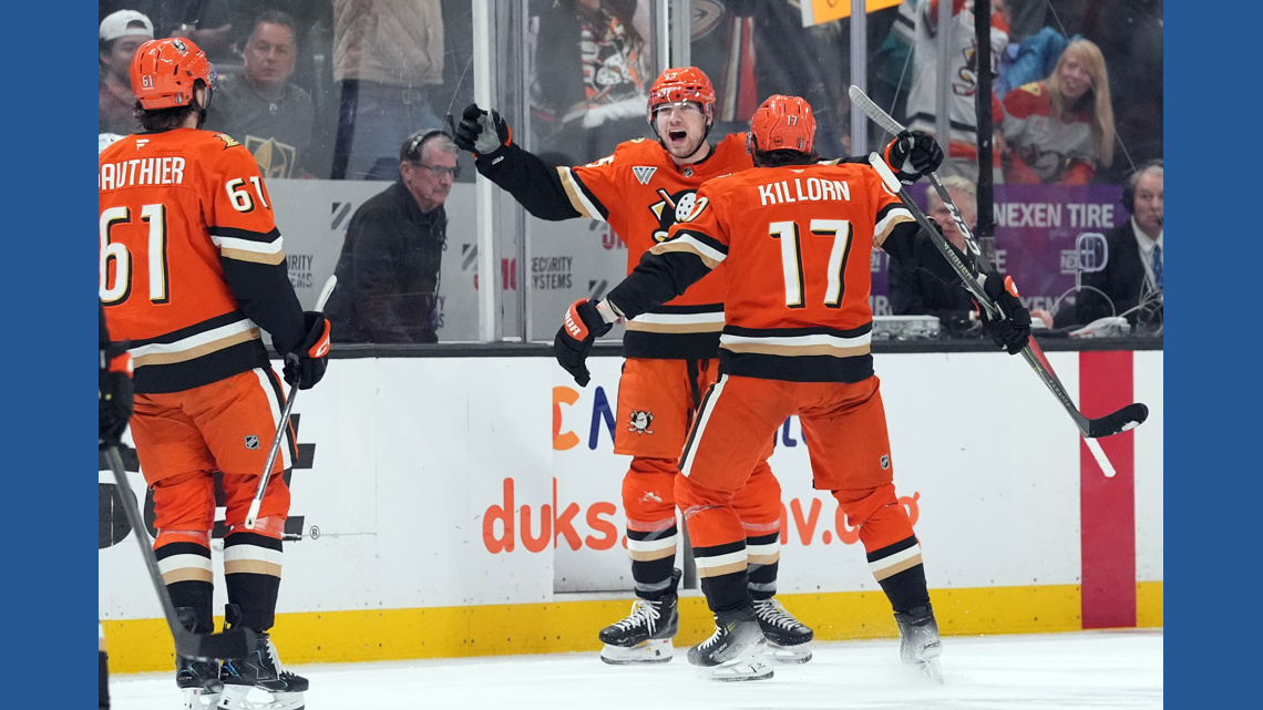 Killorn, Sennecke get big goals in Ducks' series-evening, 4-3 win over Golden Knights in Game 4