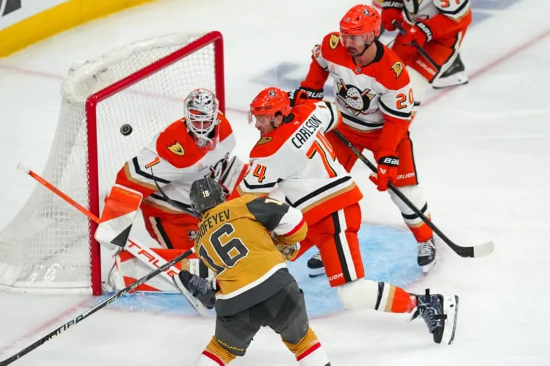 NHL: Stanley Cup Playoffs-Anaheim Ducks at Vegas Golden Knights