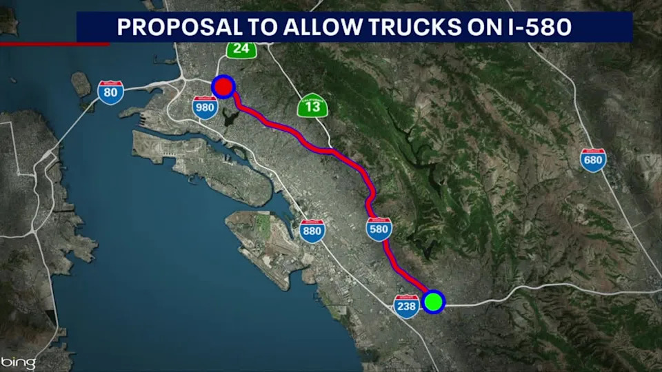 <div>Caltrans proposal to lift truck ban along I-580.</div>