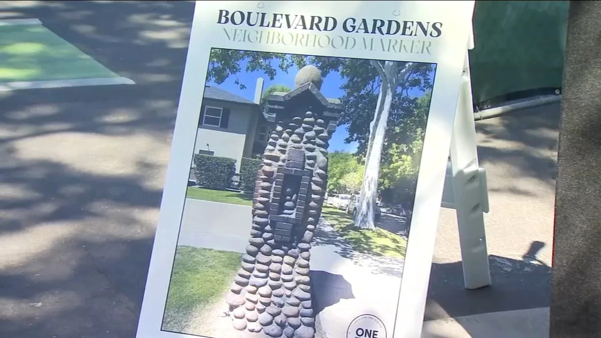 Historic central Fresno neighborhood monument being restored
