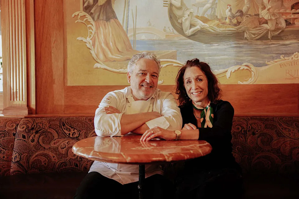 Emporio Rulli owners Gary and Jeannie Rulli photographed in Fairfax, California, on March 17, 2023. (Lauren Segal/Special to The Chronicle)