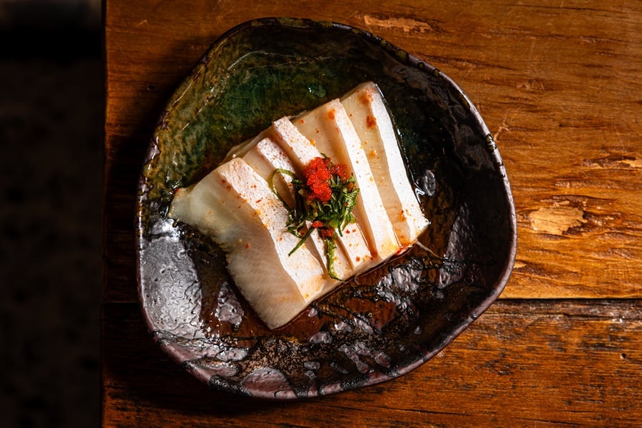 Glass Box Yellowtail Carpaccio for AANHPI Eats Week