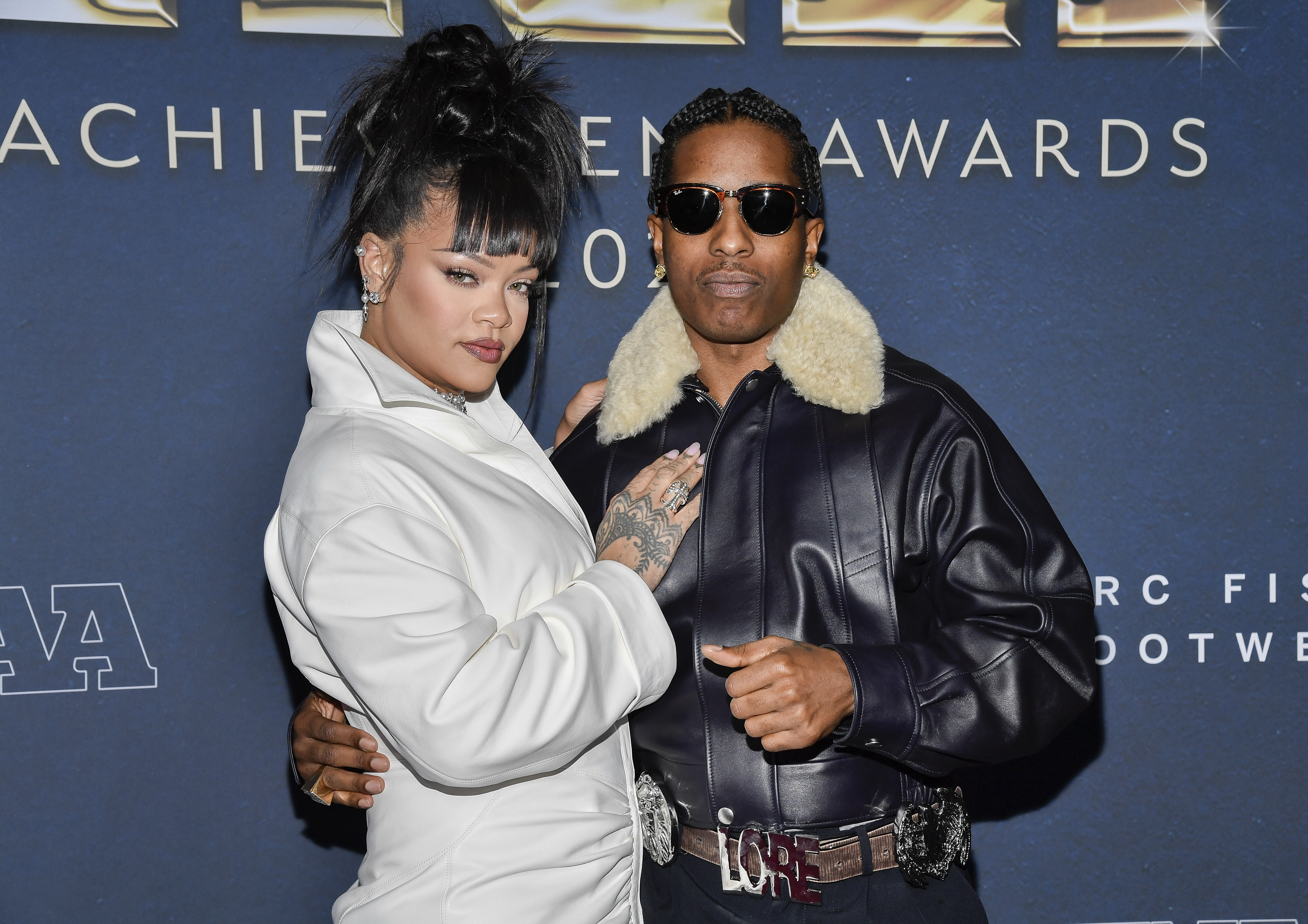 Collaboration of the year honoree A$AP Rocky, right, and Rihanna...