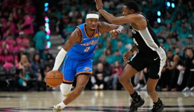 Gilgeous-Alexander, bench propel Thunder past Spurs 123-108 – NBC Los Angeles