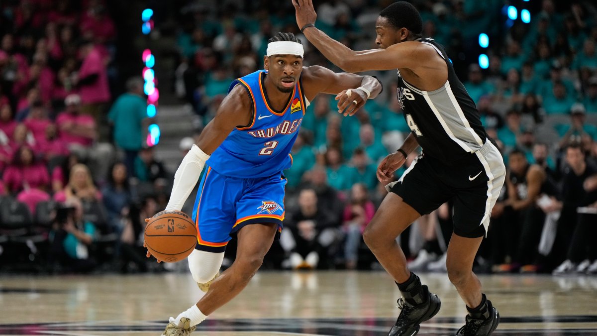 Gilgeous-Alexander, bench propel Thunder past Spurs 123-108 – NBC Los Angeles