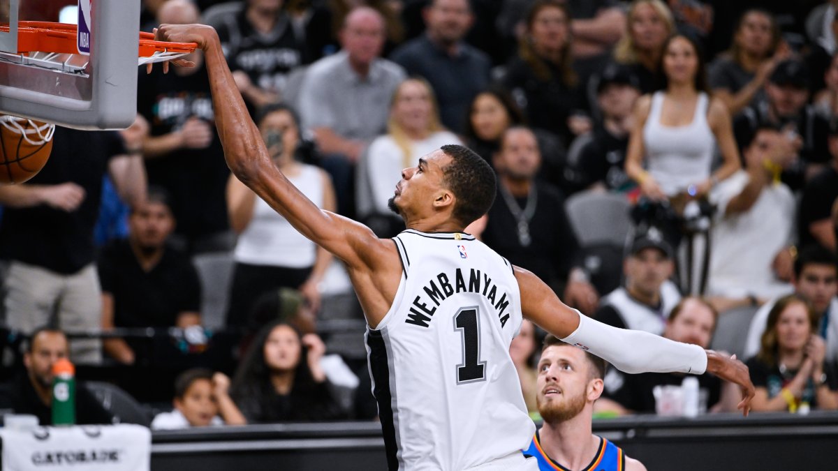 Wembanyama scores 33 and Spurs trounce Thunder 103-82 – NBC Los Angeles