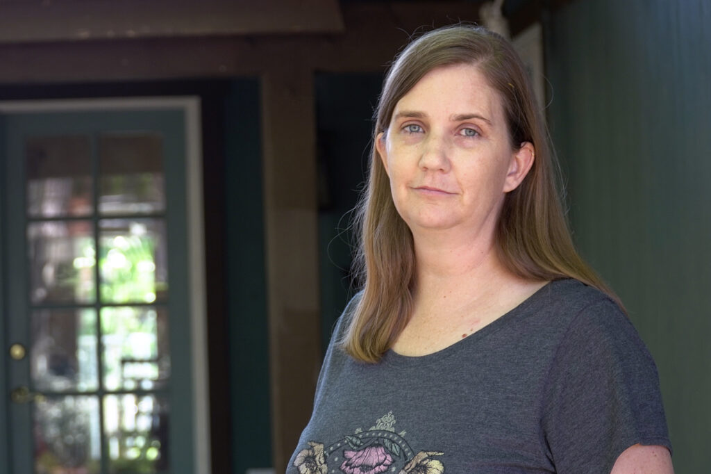 Melissa Bumstead voluntarily evacuated with her family from West Hills on Monday. Credit: Steven Rodas/Inside Climate News