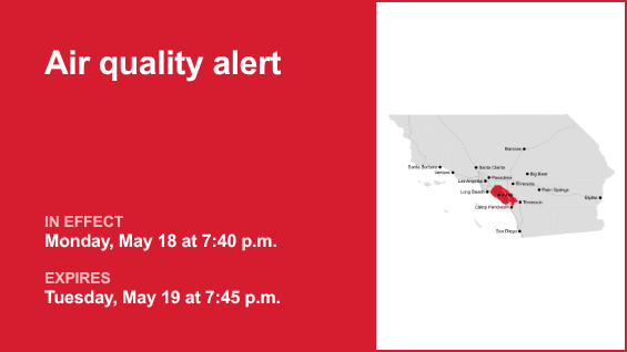 Air quality alert active for the Orange County and Santa Ana Mountains area Tuesday – Orange County Register
