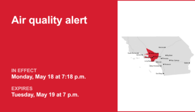 Air quality alert in place for 5 Freeway north of LA Tuesday – Orange County Register