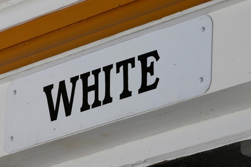 'Whites Only' sign was a visible reminder of American racism
