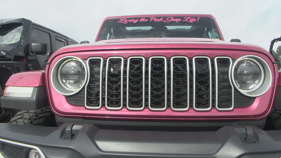 Thousands of Jeep drivers came through Jeff Davis Avenue on Thursday to pick up their passes...