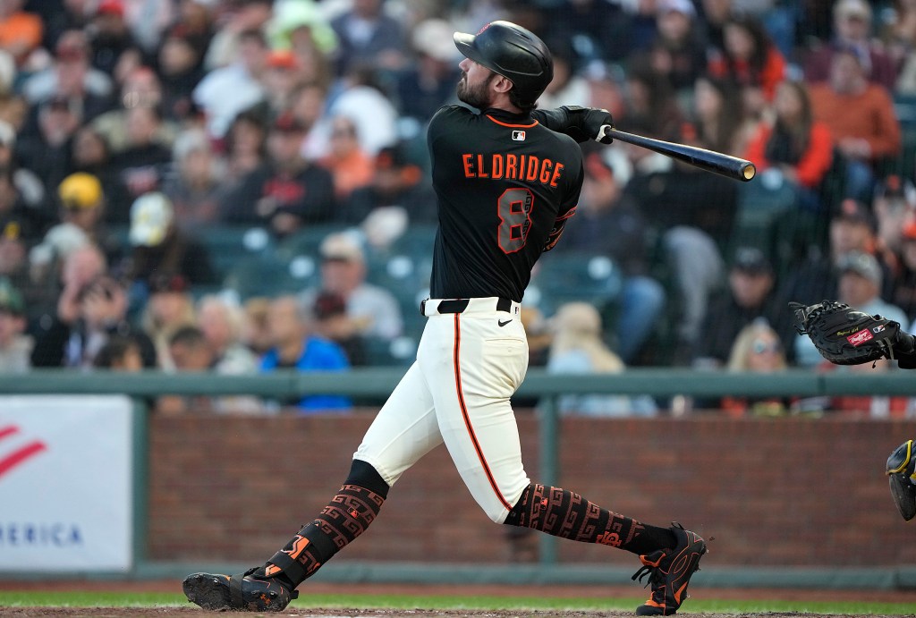 SF Giants' Bryce Eldridge hits first career home run in loss to Pirates