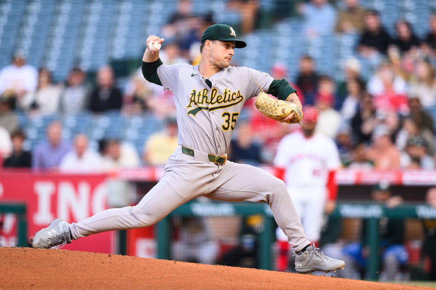 Athletics righthander J.T. Ginn had a no-hitter through eight innings but took the loss following Zach Neto's two-run walkoff home run.