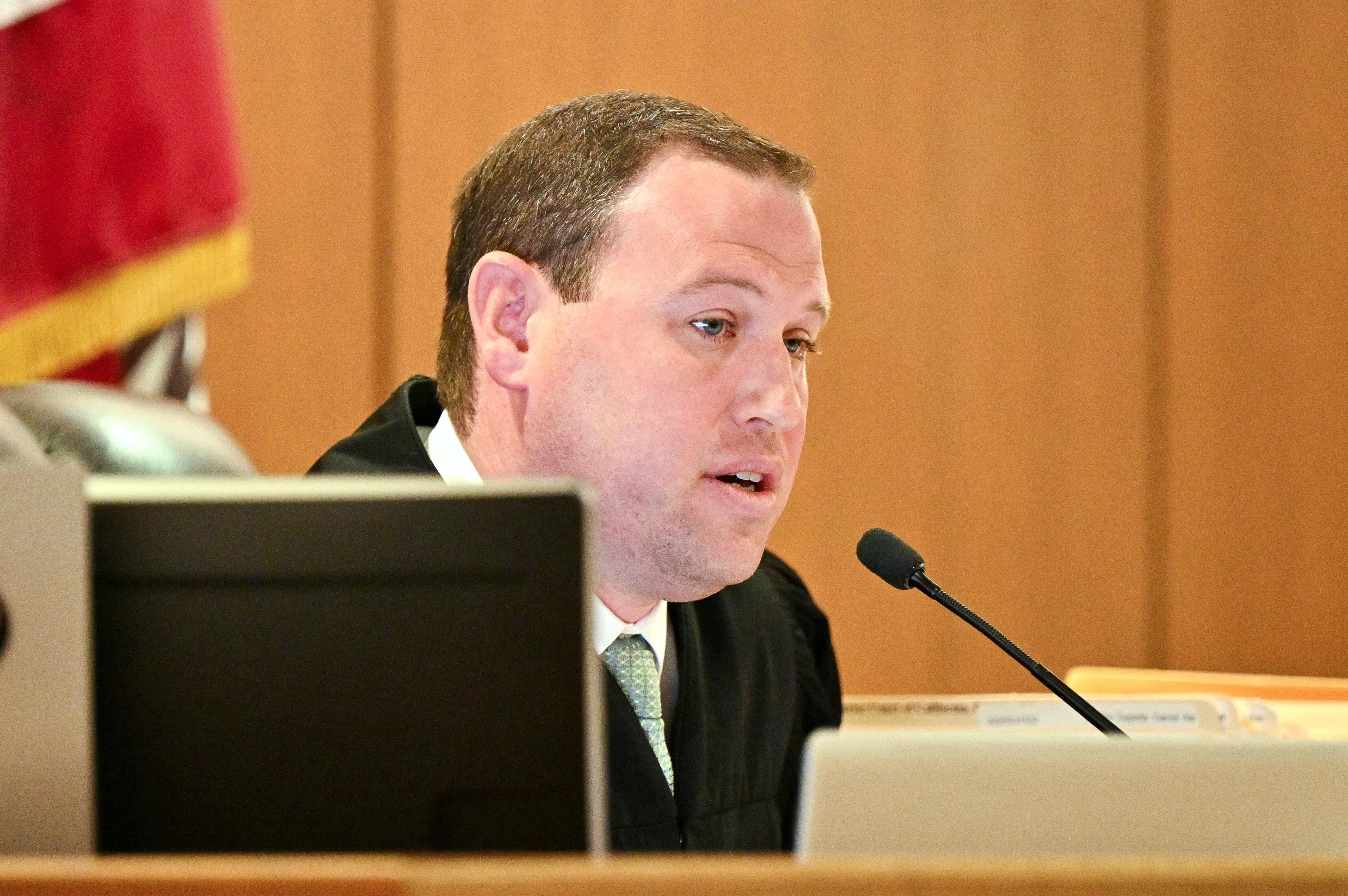 Judge Matthew Nemerson speaks during the arraignment of singer Britney...