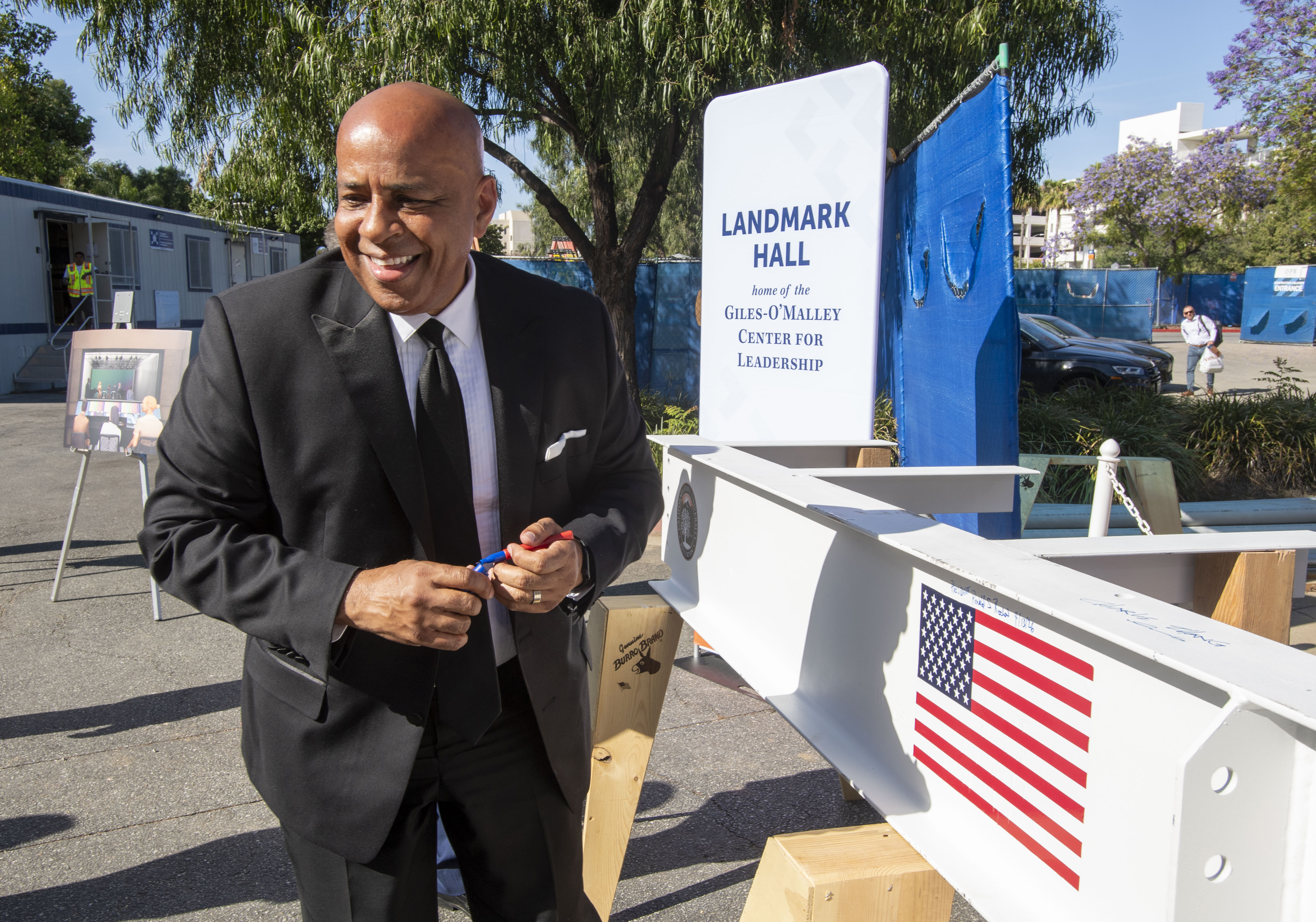 Ronald Rochon, Cal State Fullerton president signed his name on...