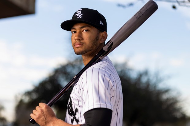 Chicago White Sox non-roster invitee outfielder Braden Montgomery participates in media day during spring training at Camelback Ranch in Glendale, Ariz., on Tuesday, Feb. 17, 2026. (Eileen T. Meslar/Chicago Tribune)