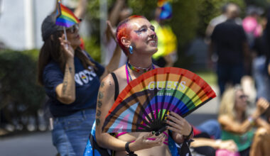 In Photos: Long Beach Pride Parade brings hugs and high fives — even with festival cancellation