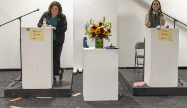 District 5 candidates Kerr and Riggi compete for the seat