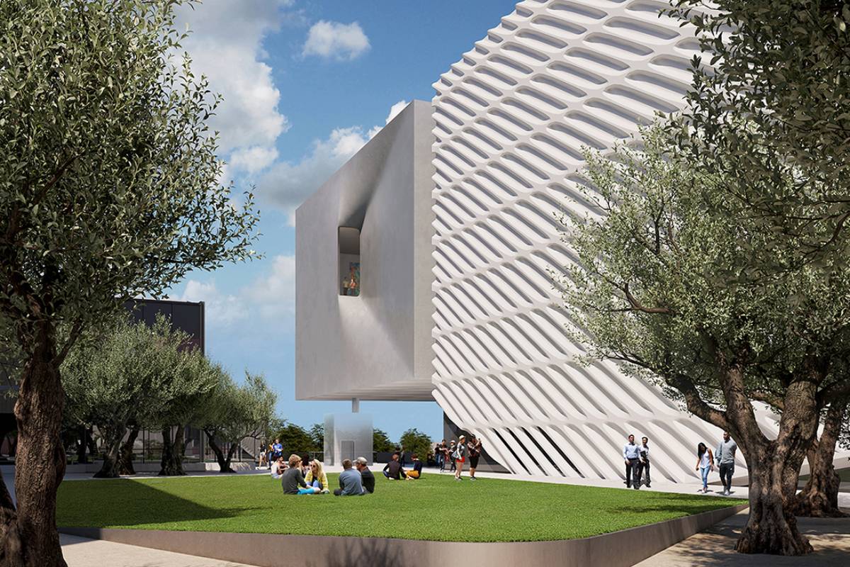 The Broad Museum $100M expansion in DTLA tops out ahead of 2028 Olympics