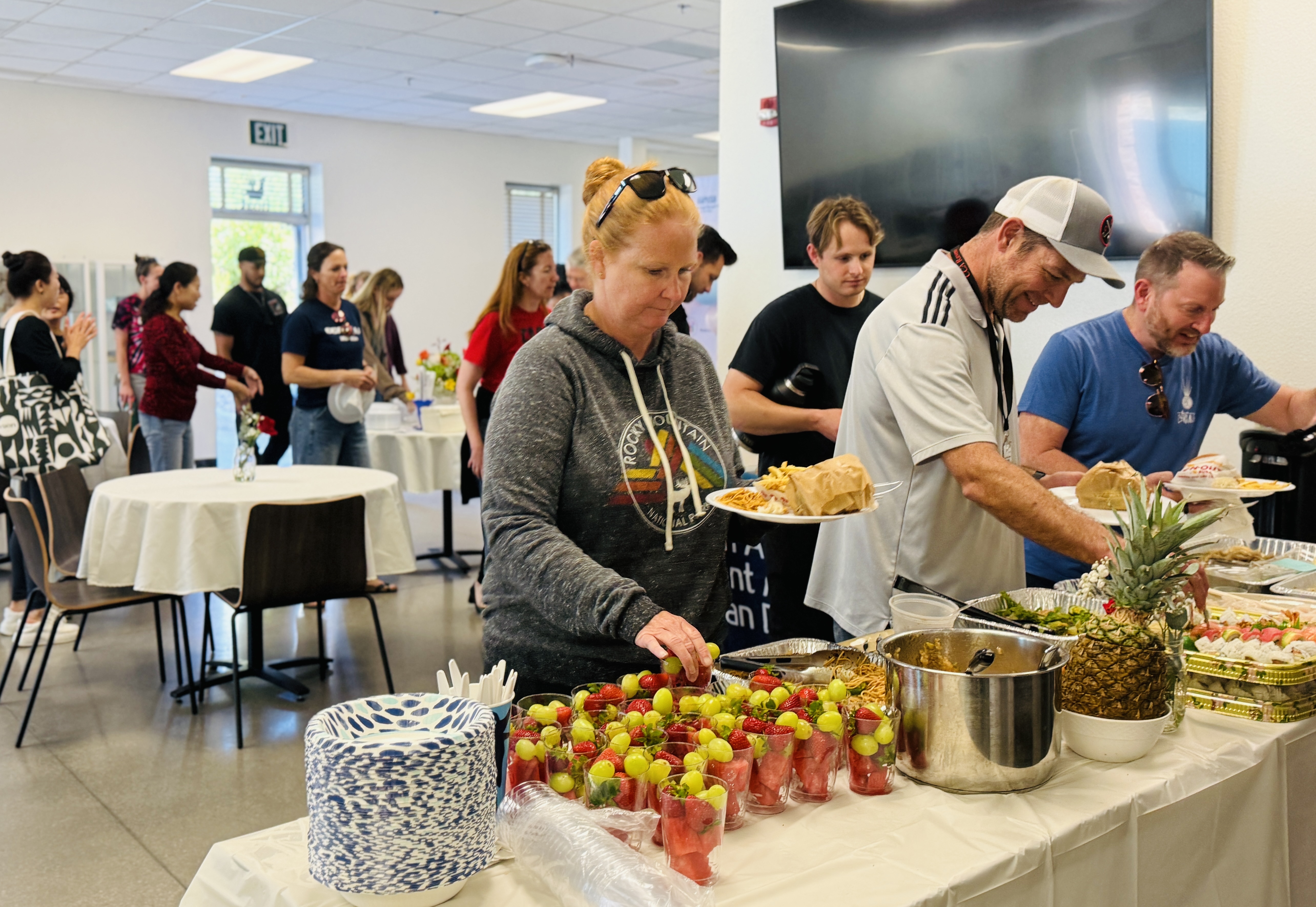 CCA staff members enjoy a diverse selection of gourmet and...