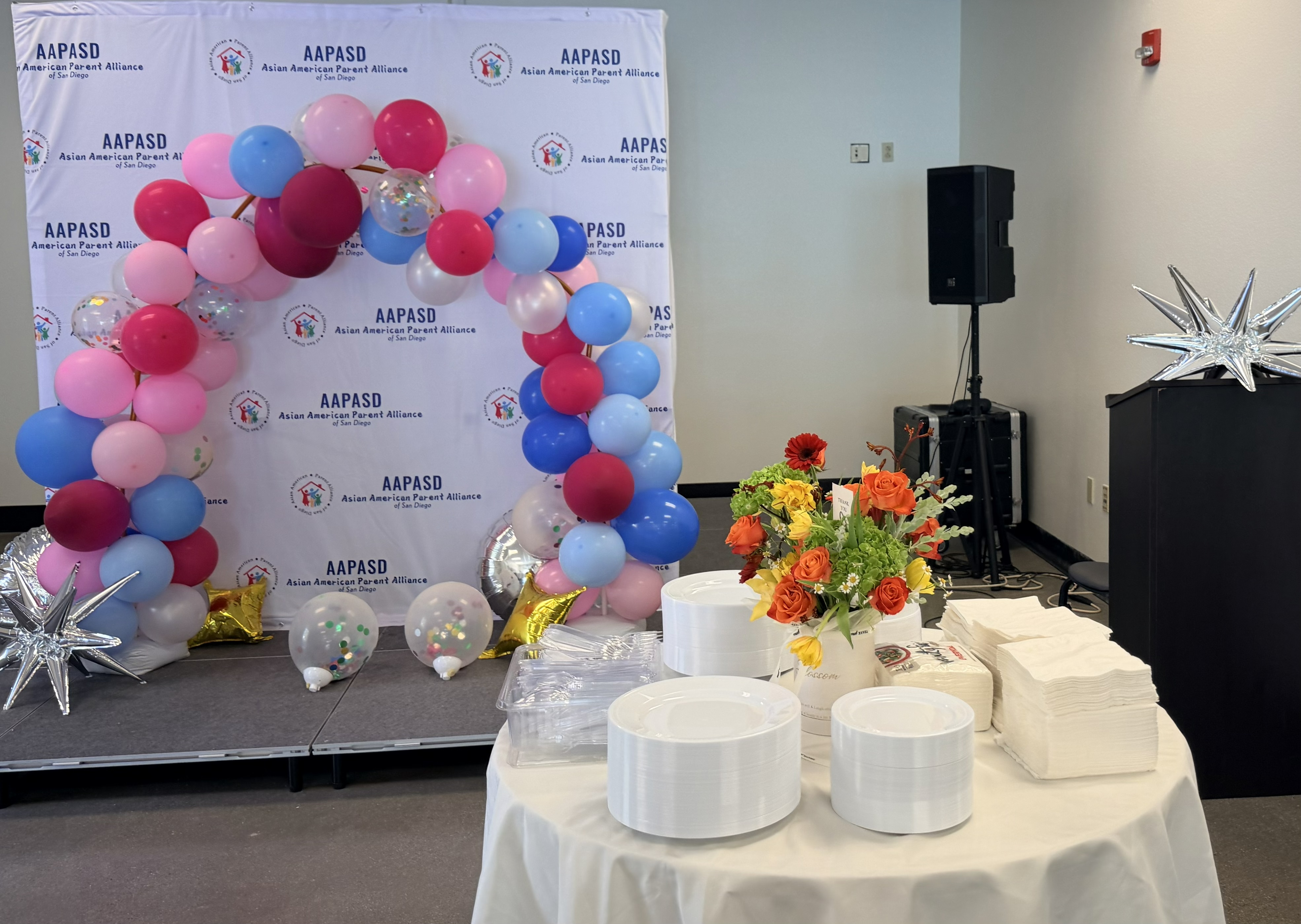 Festive welcome: “The Nest” lounge transformed with floral arrangements and...