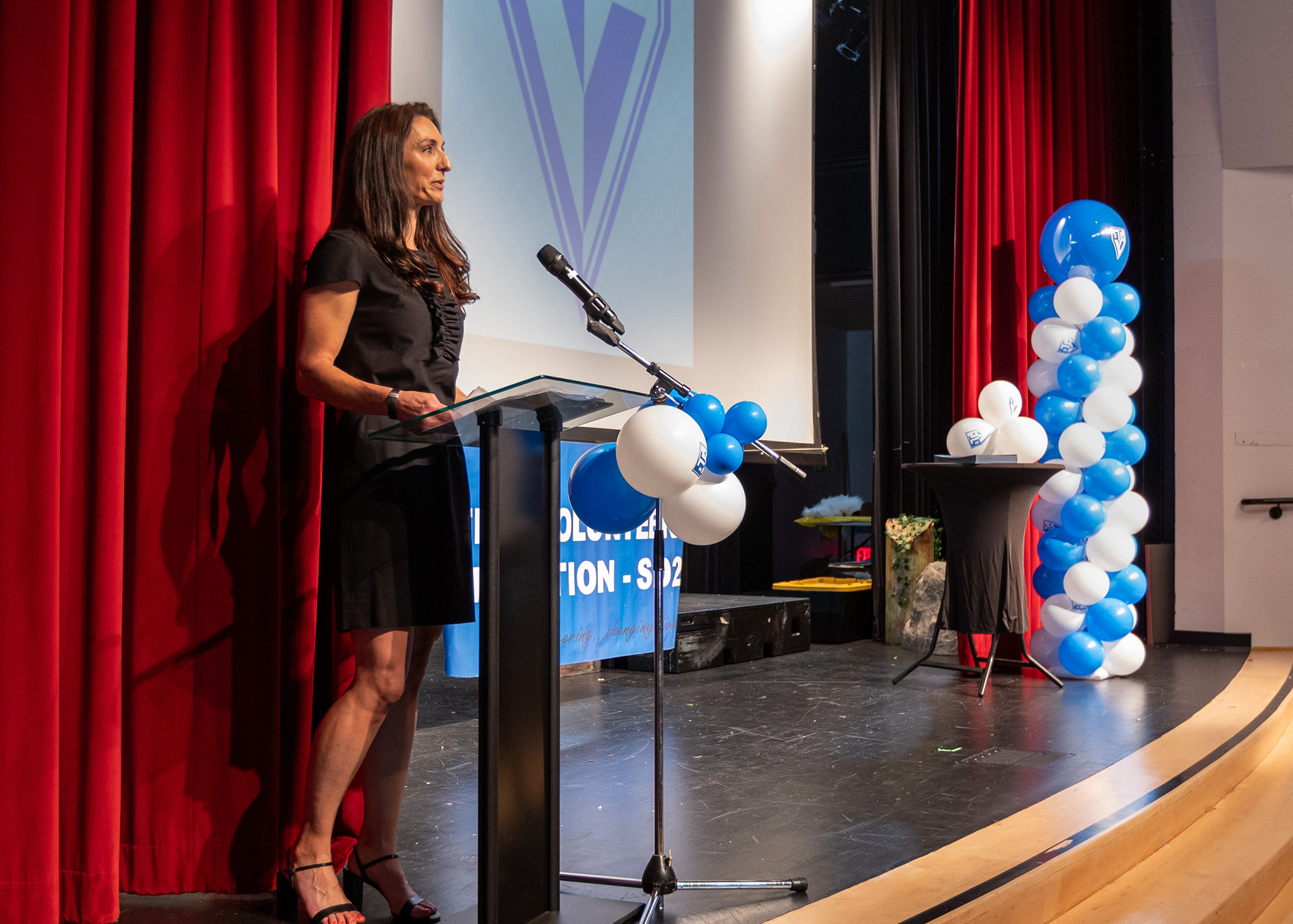 Shana Hood (President TVIA SD-2) makes opening remarks (Jon Clark)