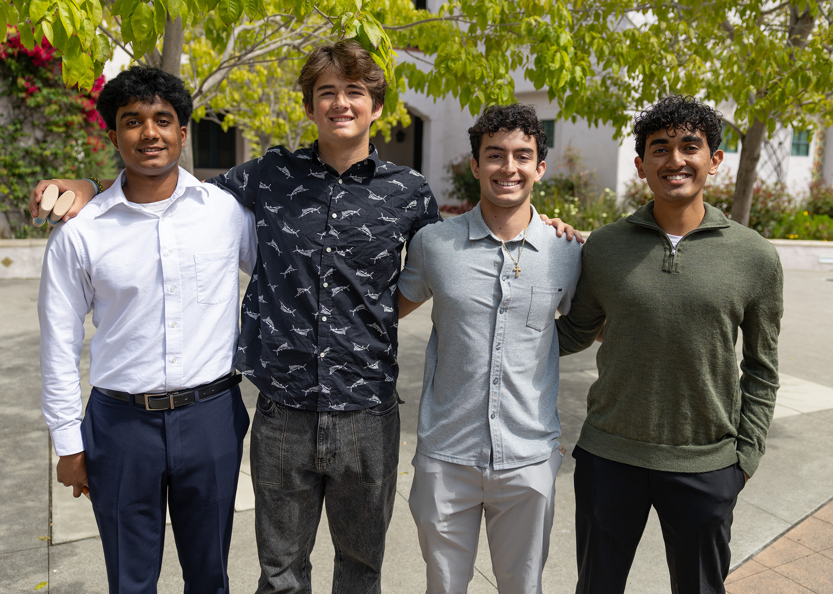 Seniors Surag Swamisai, Lucas Felder, Alex Boldt, Aadi Jariwala (Jon...